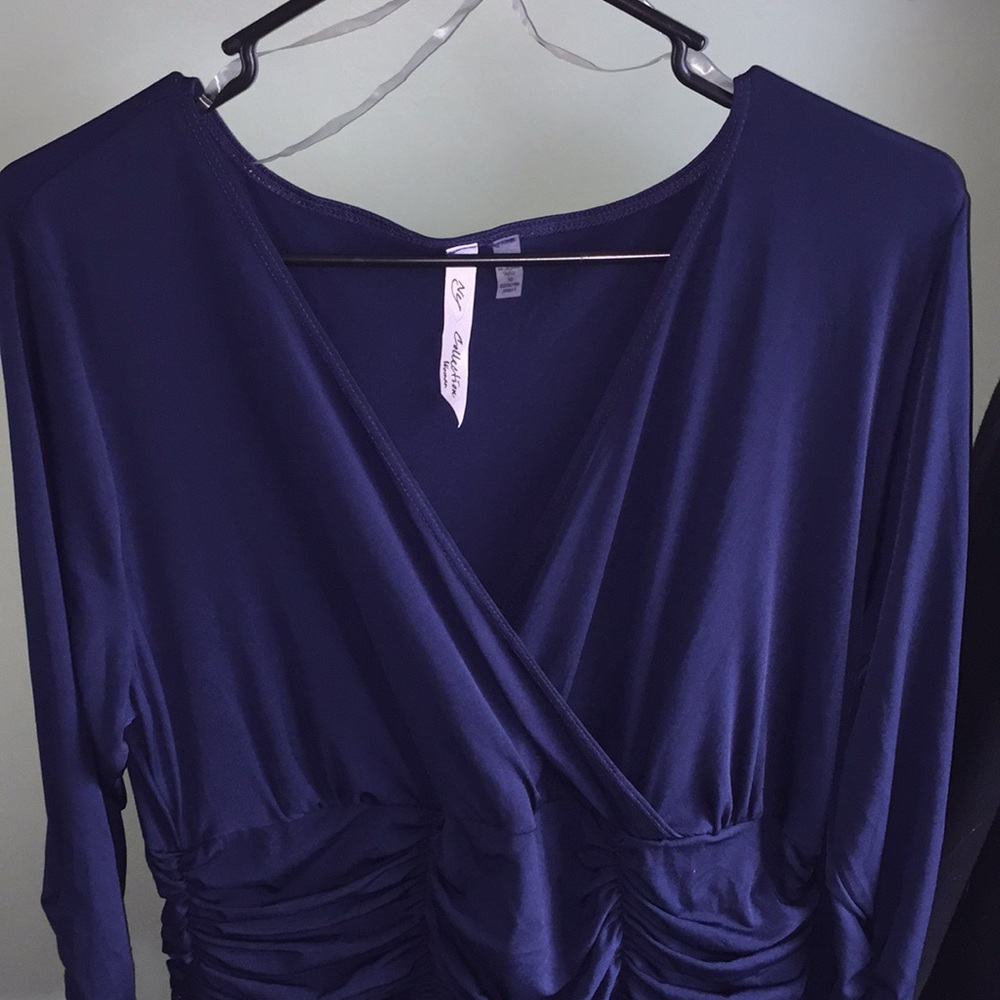 NY Collection Navy blue dress